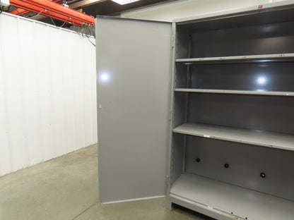 Lyon DD1145 Storage Cabinet Locker 60x24x82" H 3 Shelf Metal Strong Hold Durham