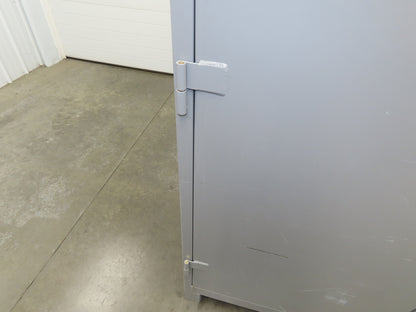 Lyon DD1145 Storage Cabinet Locker 60x24x82" H 3 Shelf Metal Strong Hold Durham
