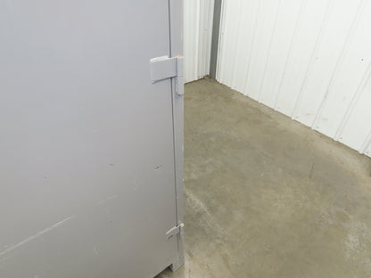 Lyon DD1145 Storage Cabinet Locker 60x24x82" H 3 Shelf Metal Strong Hold Durham