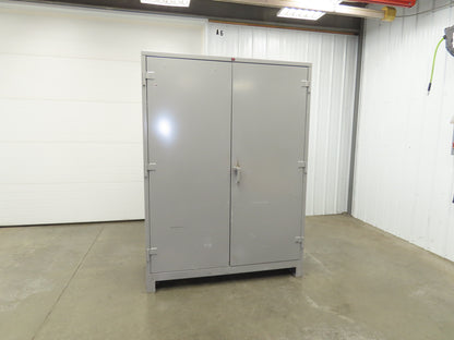 Lyon DD1145 Storage Cabinet Locker 60x24x82" H 3 Shelf Metal Strong Hold Durham