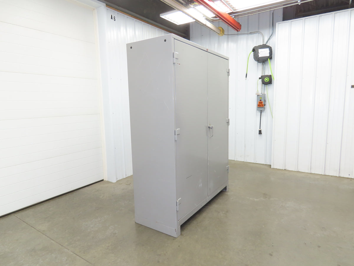 Lyon DD1145 Storage Cabinet Locker 60x24x82" H 3 Shelf Metal Strong Hold Durham