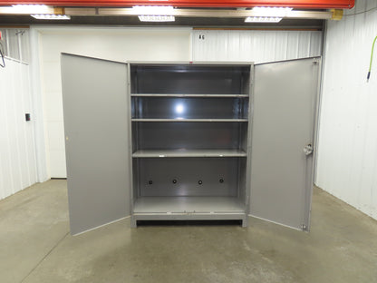 Lyon DD1145 Storage Cabinet Locker 60x24x82" H 3 Shelf Metal Strong Hold Durham
