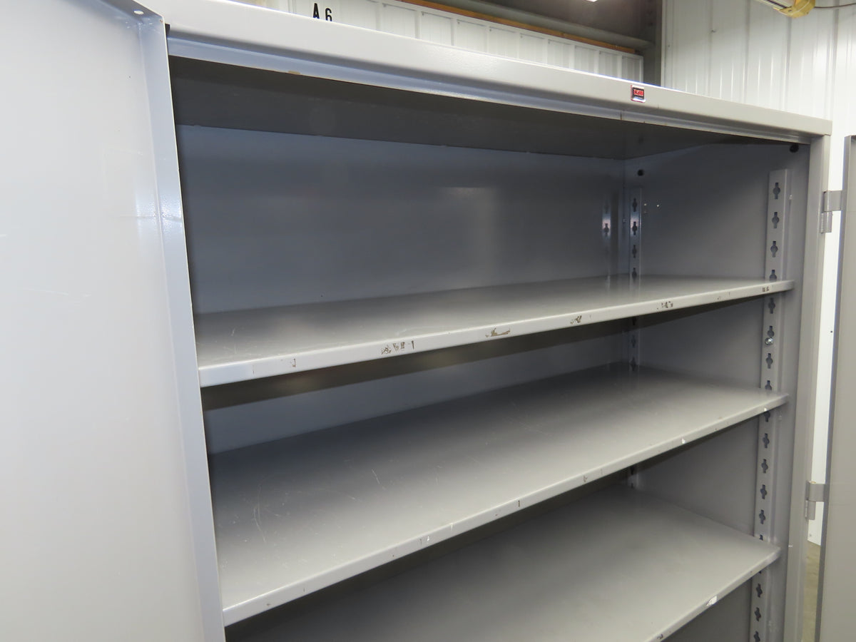 Lyon DD1145 Storage Cabinet Locker 60x24x82" H 3 Shelf Metal Strong Hold Durham