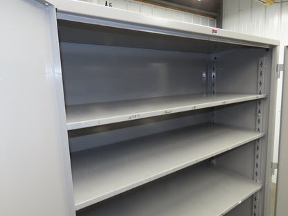 Lyon DD1145 Storage Cabinet Locker 60x24x82" H 3 Shelf Metal Strong Hold Durham