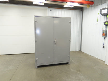 Lyon DD1145 Storage Cabinet Locker 60x24x82" H 3 Shelf Metal Strong Hold Durham