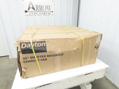 Dayton 1HLB6C Exhaust Fan 36" Louver Shutter 1/2HP 115V 1PH 6128CFM