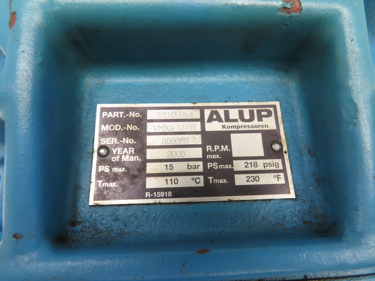 Alup VMXa 137R Rotary Screw Air Compressor Air End  *For Repair*