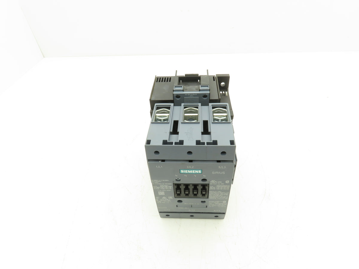 Siemens 3RT1054-1AR36 Motor Starter Contactor 115A 125Hp 600V 3Ph 480VAC/DC Coil