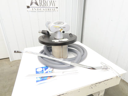 Guardair PowerQUAD 55 Gal Drum Pneumatic Venturi Vacuum Head Wet/Dry 110CFM