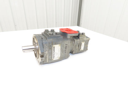 Voith IPV 4-32 101 Hydraulic Double Gear Pump 32/8cm³ 3625psi IPV/3-/8