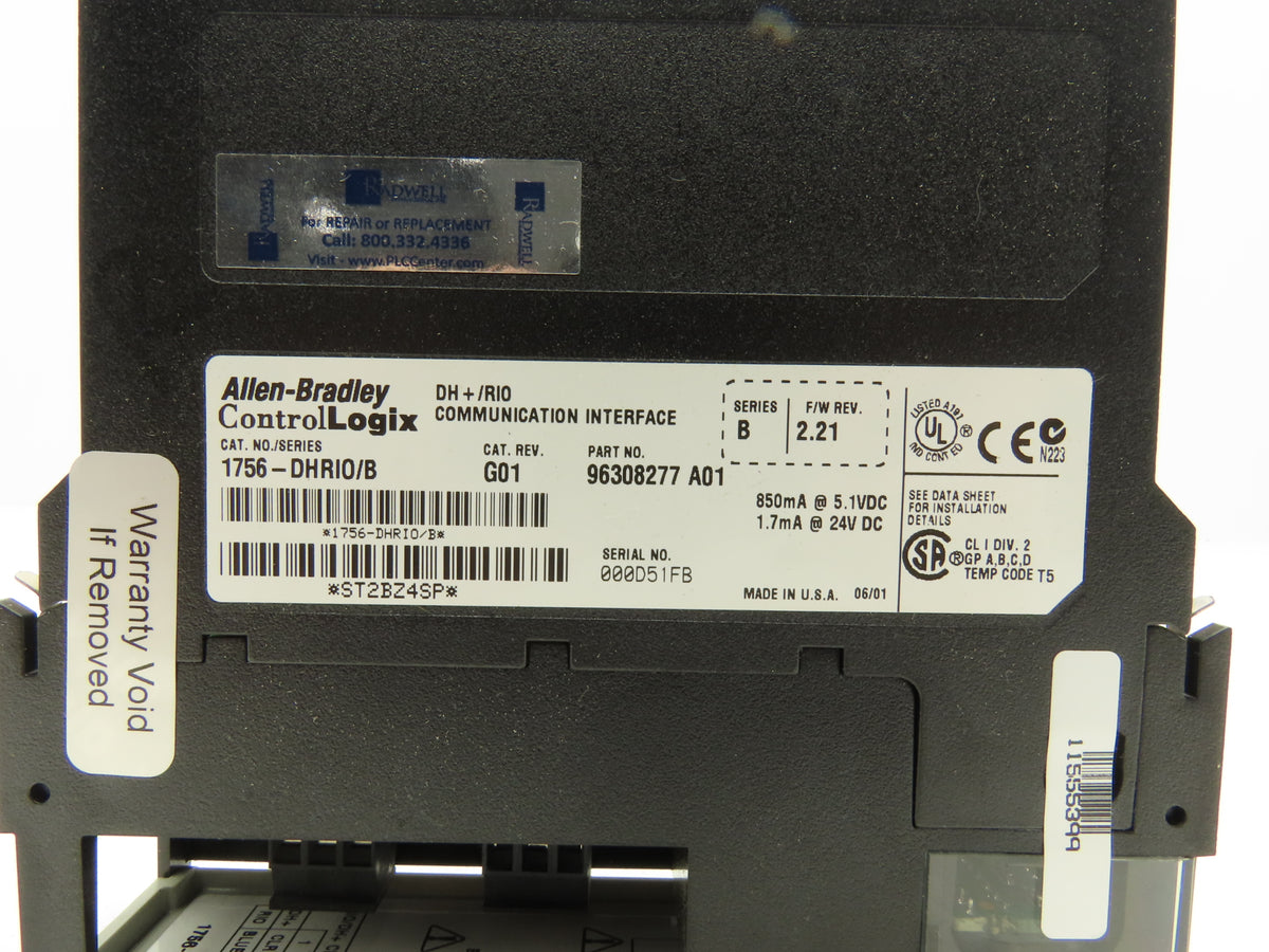 Allen Bradley 1756-DHRIO/B ControlLogix Communication Interface Rev G01 F/W 2.21