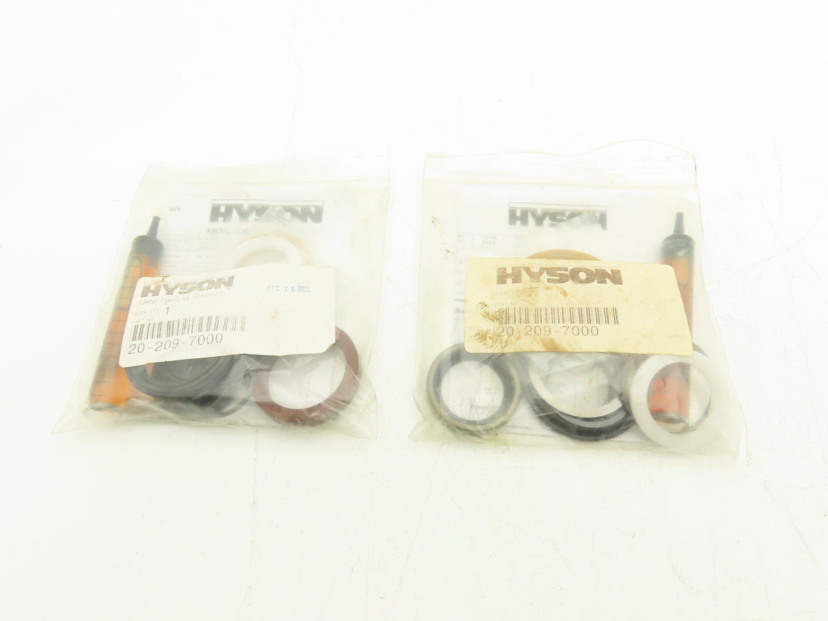 Hyson 20-209-7000 Nitro-Dyne Cylinder Repair Kit Seals O-Rings Lube Lot of 2