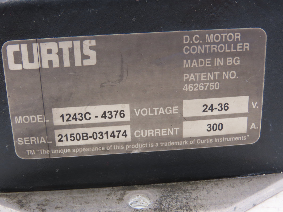 Curtis 1243C-4376 Forklift DC Motor Speed Controller 24-36V Off Hyster E40HSD