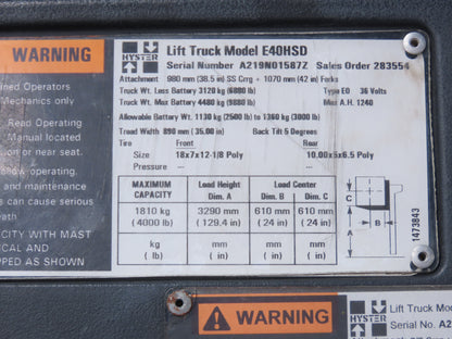 Curtis 1310-5304 Forklift DC Motor Speed Controller 24-36V Off Hyster E40HSD