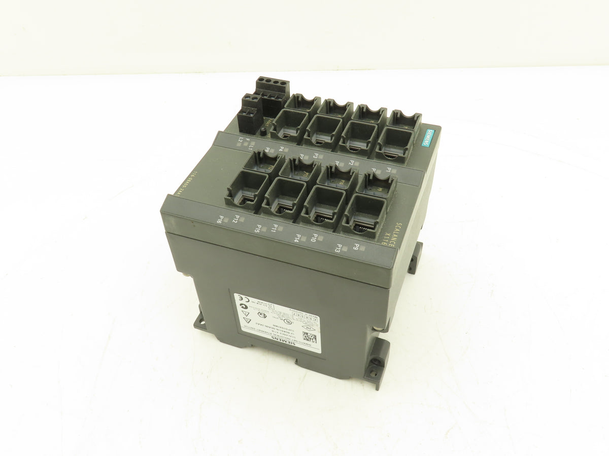 Siemens 6GK5116-0BA00-2AA3 SCALANCE X116 Unmanaged 16-Port Ethernet Switch RJ45
