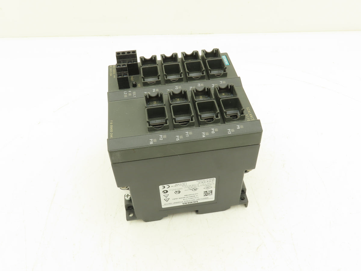 Siemens 6GK5116-0BA00-2AA3 SCALANCE X116 Unmanaged 16-Port Ethernet Switch RJ45