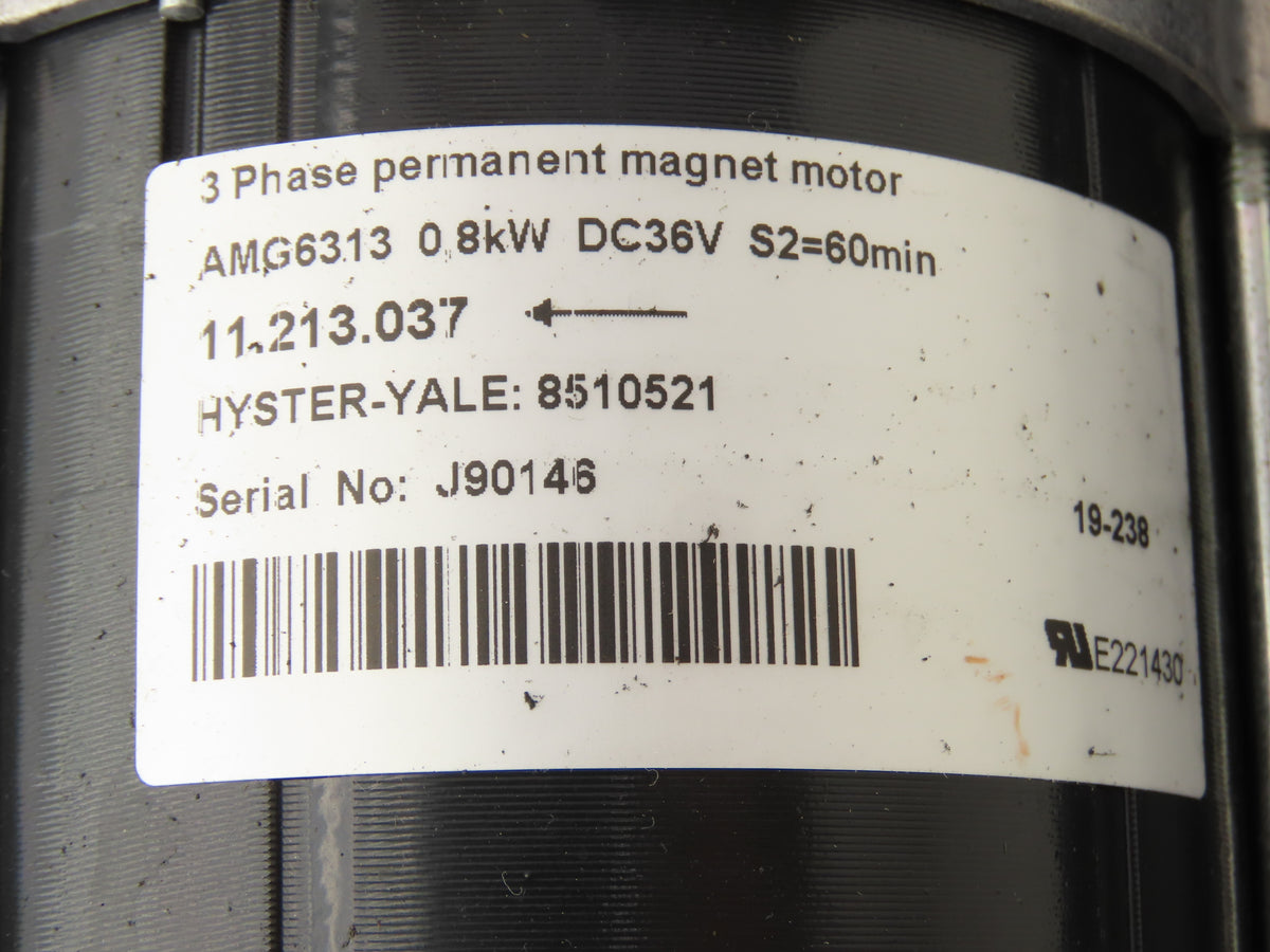 Hyster 8510521 Forklift Hydraulic Steering Pump Motor 36V Off E40HSD