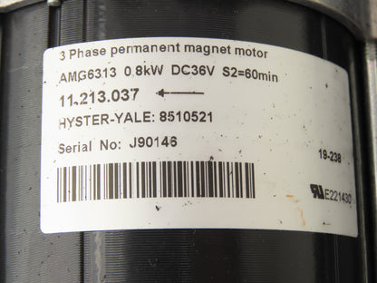 Hyster 8510521 Forklift Hydraulic Steering Pump Motor 36V Off E40HSD