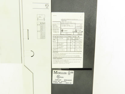 Moeller N3-400-NA 400A 3-Pole 600VAC Molded Case Switch NZM3 Disconnect