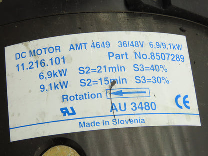 Hyster 8507289 Forklift Motor 36/48V 9.1kW Removed From E40HSD