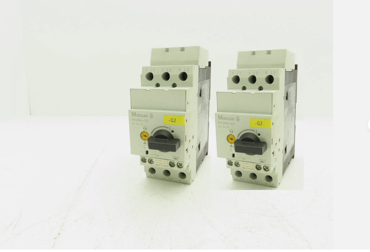 Moeller PKZM4-32 Motor Protector 25-32A 3-Pole Starter XTPR032DC1 Lot of 2