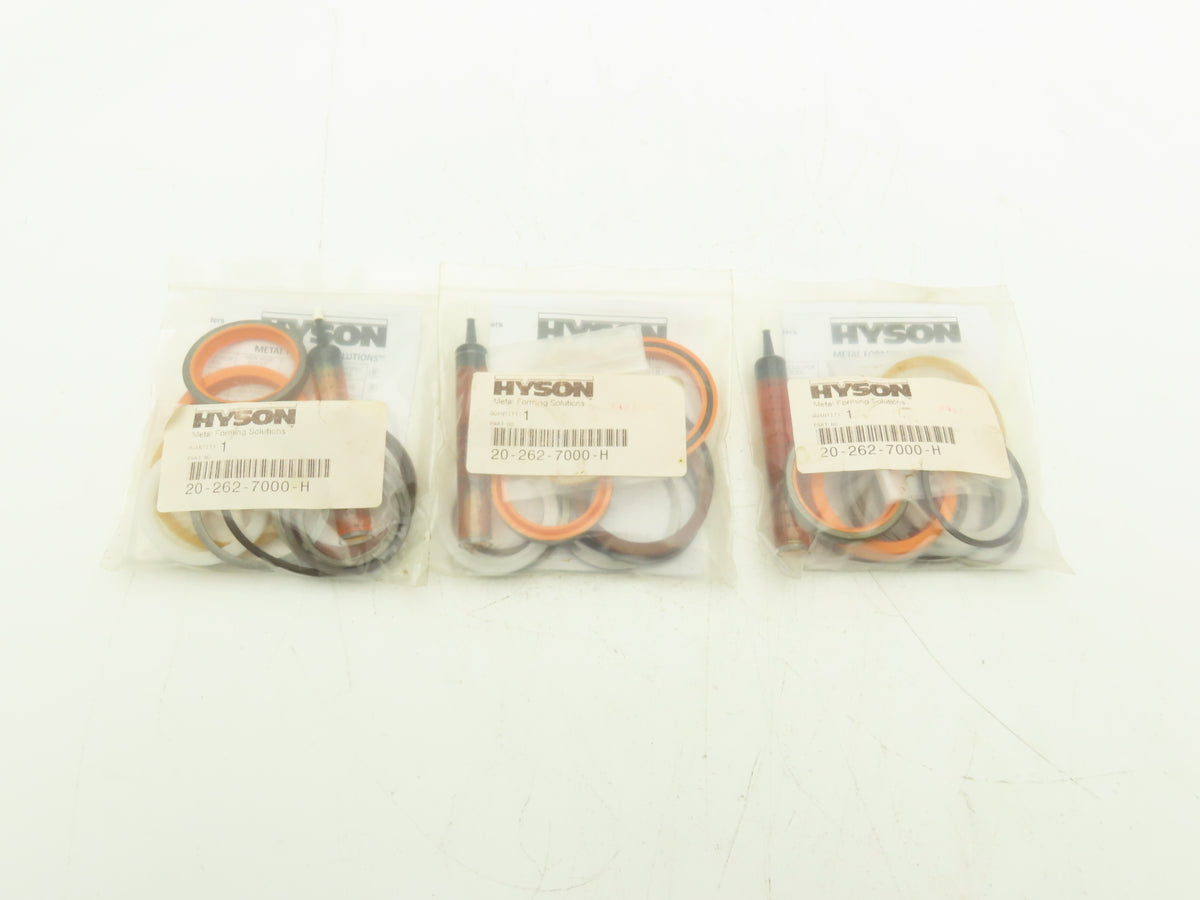 Hyson 20-262-7000-H Repair Kit Nitrogen Gas Cylinder O-Ring Wiper Seal Lot of 3