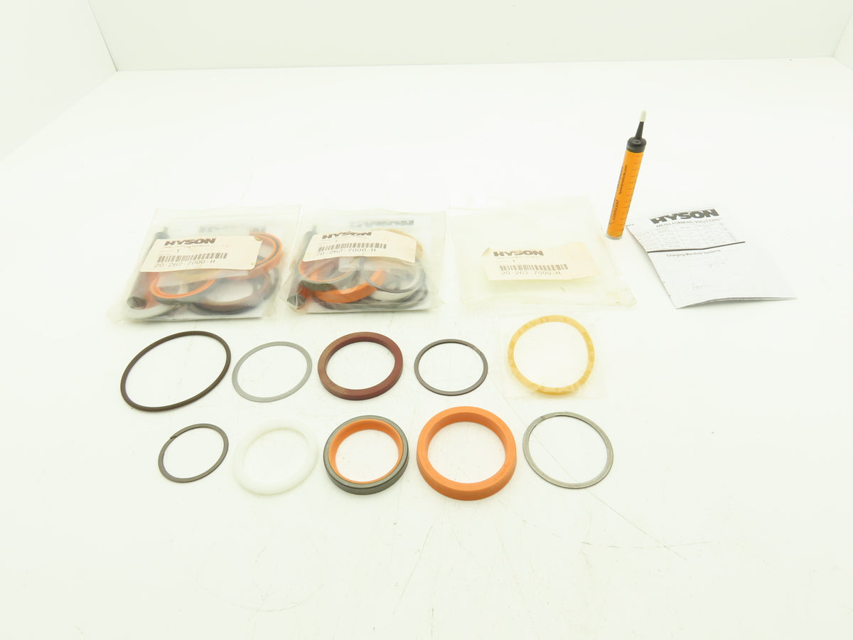 Hyson 20-262-7000-H Repair Kit Nitrogen Gas Cylinder O-Ring Wiper Seal Lot of 3