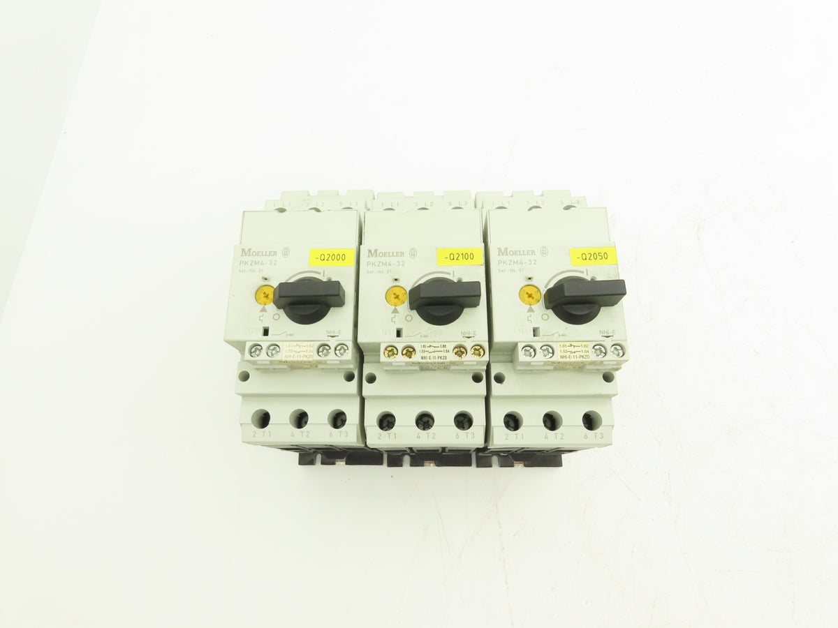 Moeller PKZM4-32 Motor Protector 25-32A 3-Pole Starter XTPR032DC1 Lot of 3