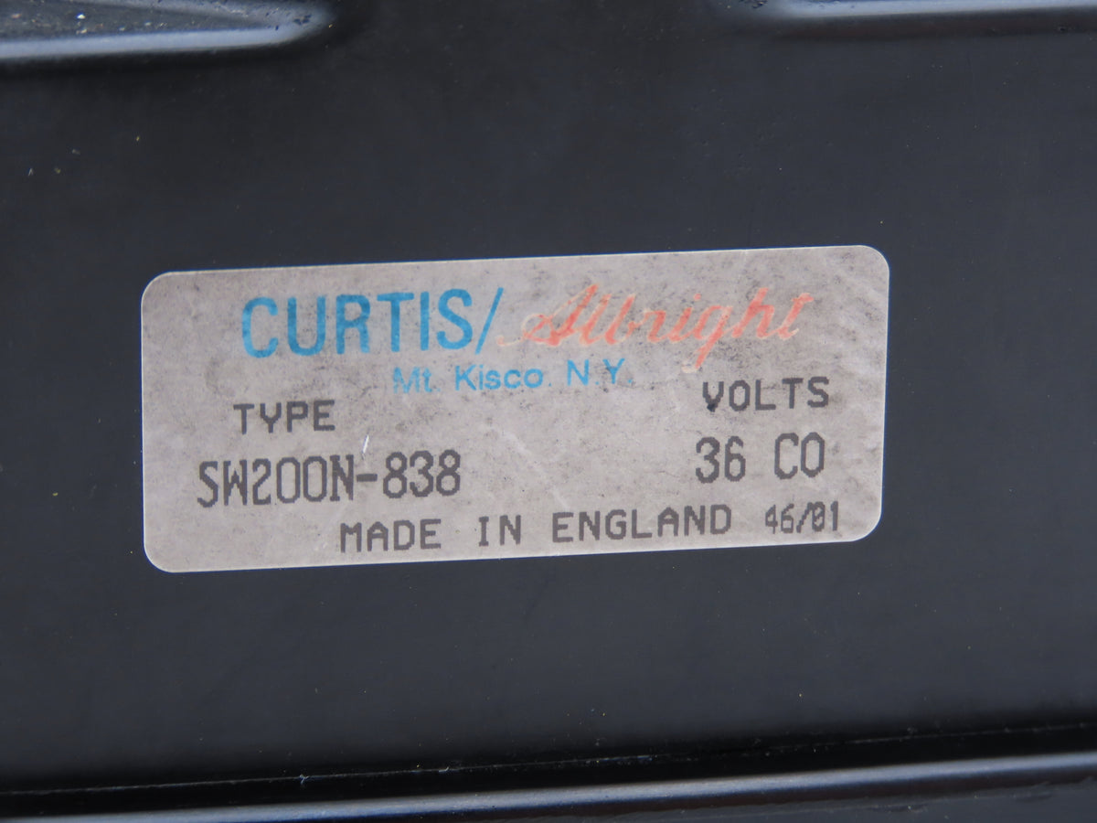 Curtis Albright SW200N-838 Electric Forklift DC Contactor Off Hyster E40HSD