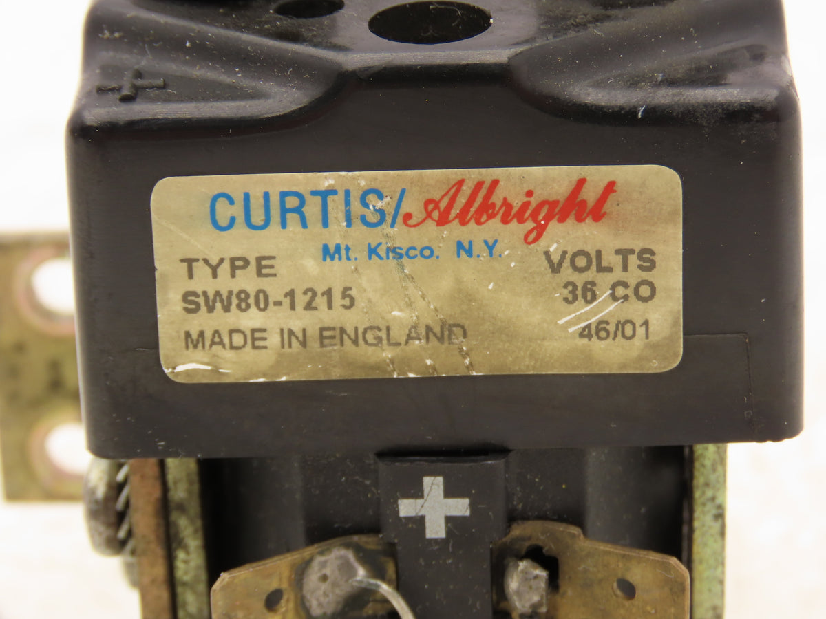 Curtis Albright SW80-1215 Electric Forklift DC Contactor Off Hyster E40HSD