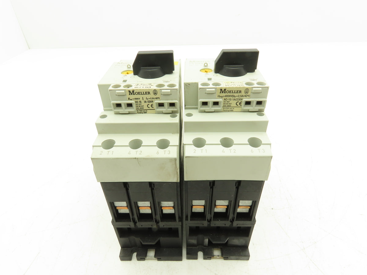 Moeller PKZM4-63 Motor Protector 55-63A 3-Pole Manual Starter 222413 Lot of 2