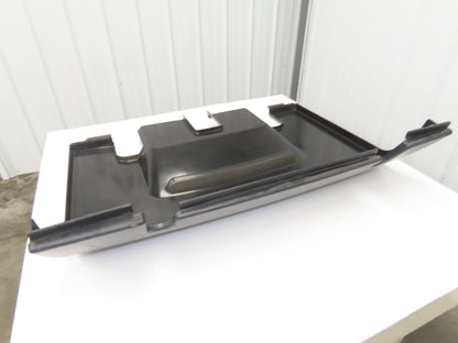 Hyster Hood Plastic Cover Removed From E40HSD Stand On Forklift