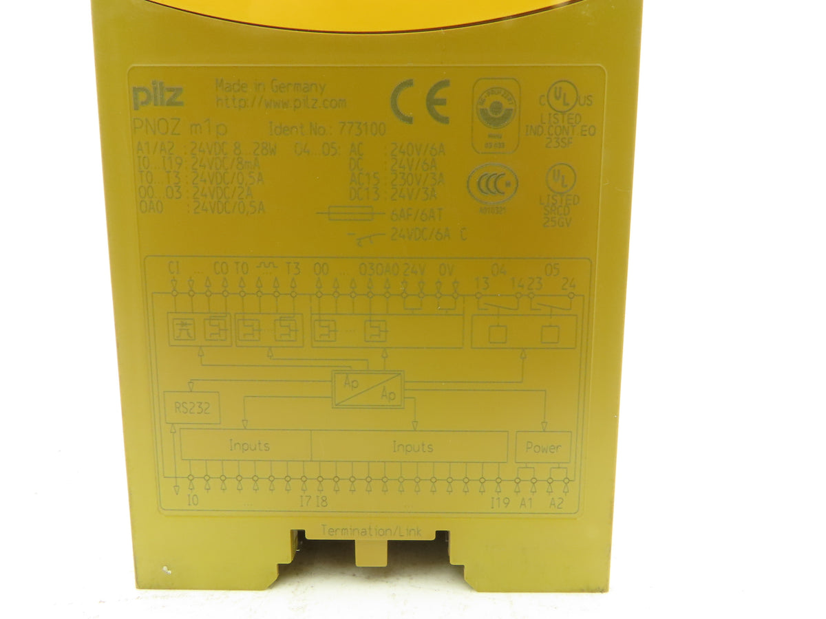 Pilz 773100 PNOZM1P Safety Relay Base Unit 20 Safe Digital Inputs