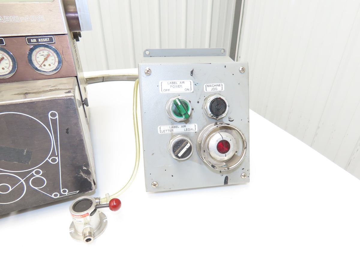 Label Aire 2114 Label Applicator Pneumatic Air Blow Cylinder