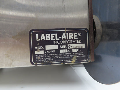 Label Aire 2114 Label Applicator Pneumatic Air Blow Cylinder