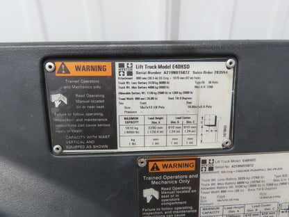 Hyster Operator Center Plastic Dash Cover Plate Off E40HSD Forklift