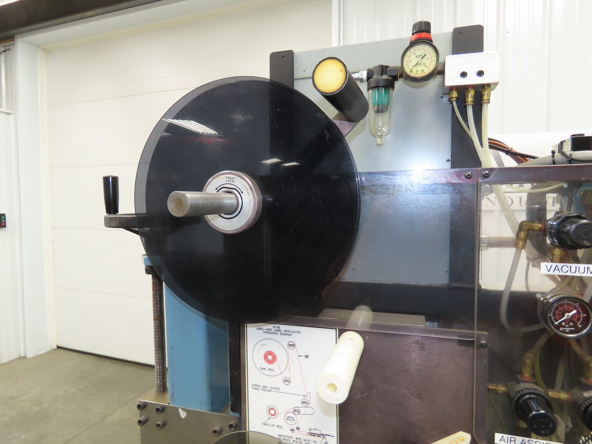 Label Aire 2114 Label Applicator Pneumatic Air Blow Cylinder Modified