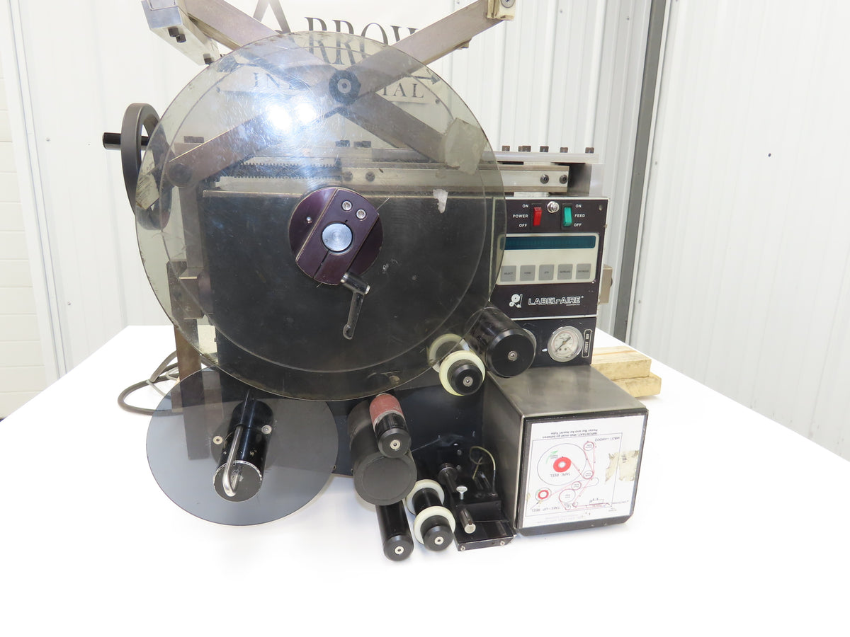 Label Aire 2114 Label Applicator Pneumatic Air Blow Cylinder No Printer