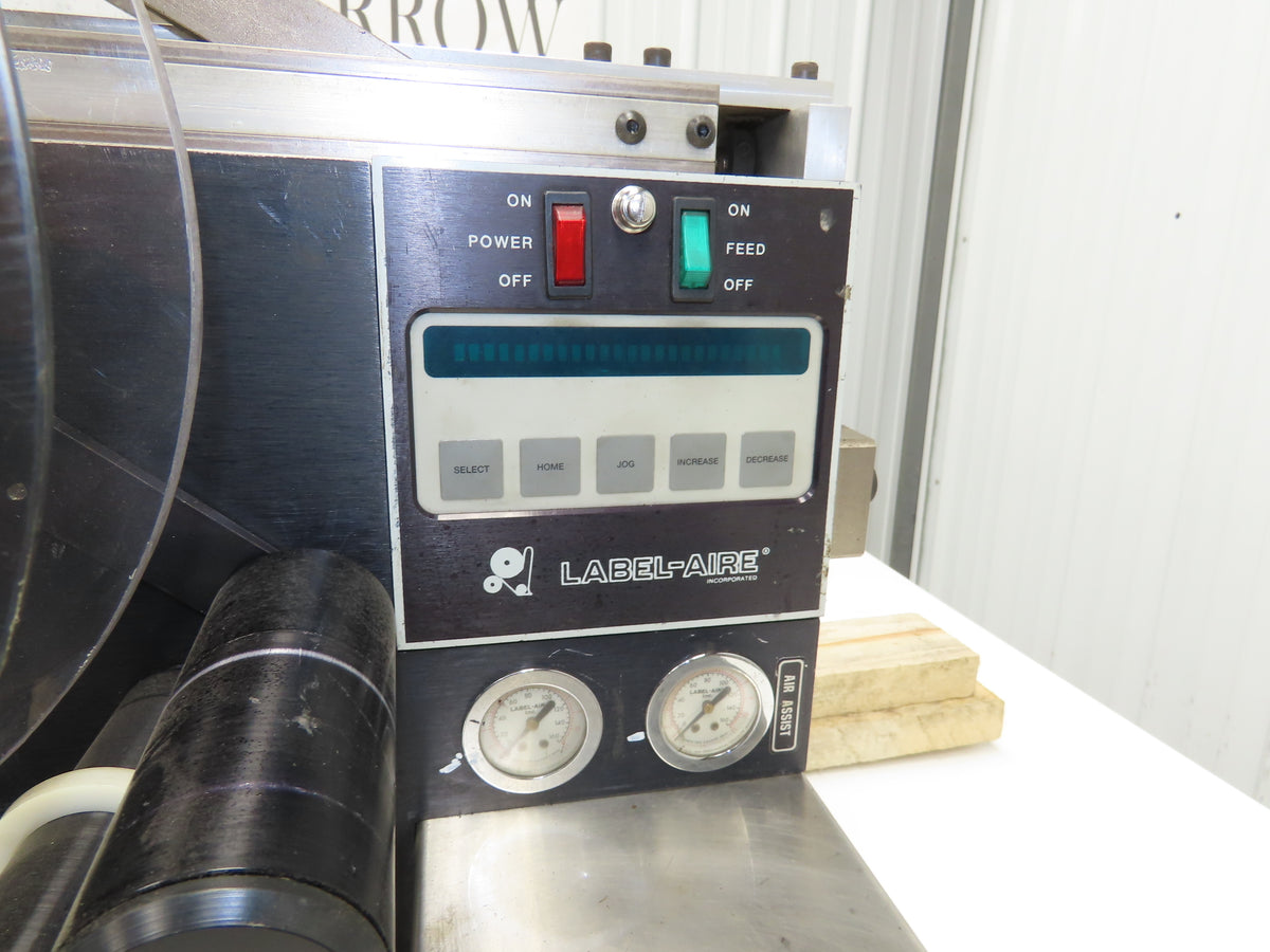 Label Aire 2114 Label Applicator Pneumatic Air Blow Cylinder No Printer