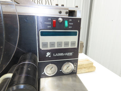 Label Aire 2114 Label Applicator Pneumatic Air Blow Cylinder No Printer