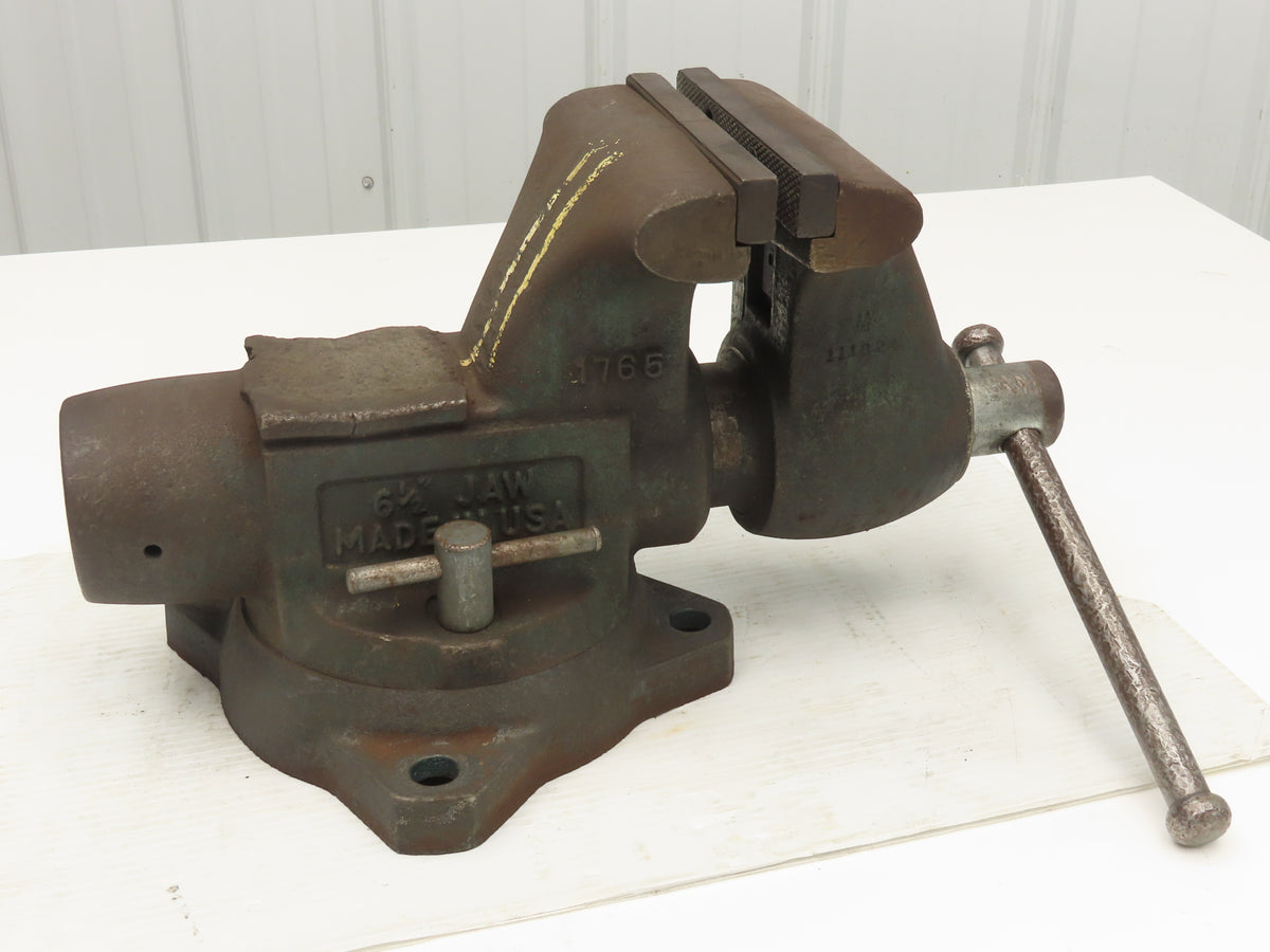 Wilton 1765 Combination Pipe Bench Vise 6-1/2" Jaw Swivel Base Bullet Tradesman