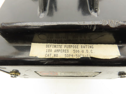 Ward Lenord 50P4-5031-11 Definite Purpose Contactor 180 A 500 VDC 115 V Coil