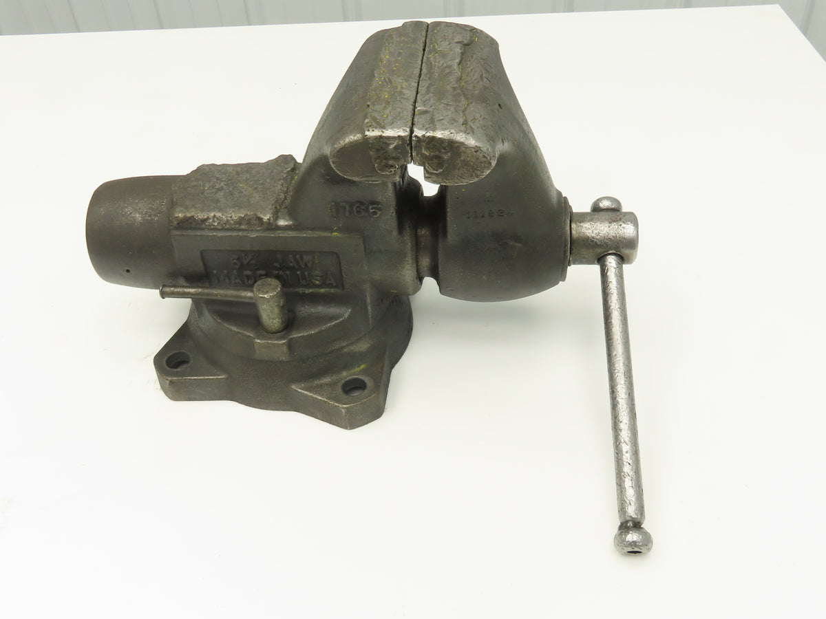 Wilton 1765 Combination Pipe Bench Vise 6-1/2" Jaw Swivel Base Bullet Tradesman