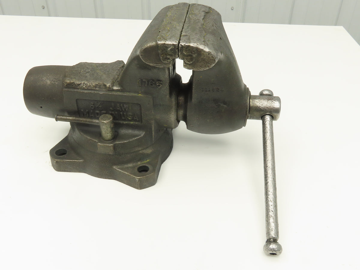 Wilton 1765 Combination Pipe Bench Vise 6-1/2" Jaw Swivel Base Bullet Tradesman