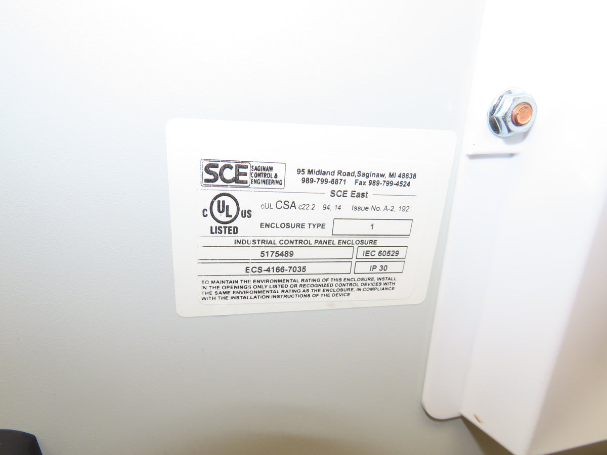 Saginaw ECS-4166 Electrical Enclosure Workstation Programming Terminal 60x24x24"