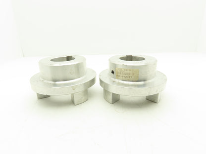Hayes Mfg. 6A0-33-00 Jaw Coupling Finished Bore 60mm Keyed 5/8" Lot of 2