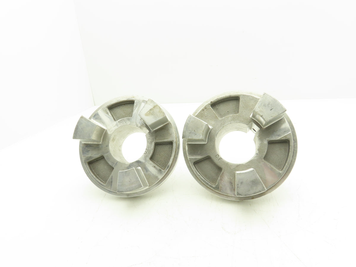 Hayes Mfg. 6A0-33-00 Jaw Coupling Finished Bore 60mm Keyed 5/8" Lot of 2