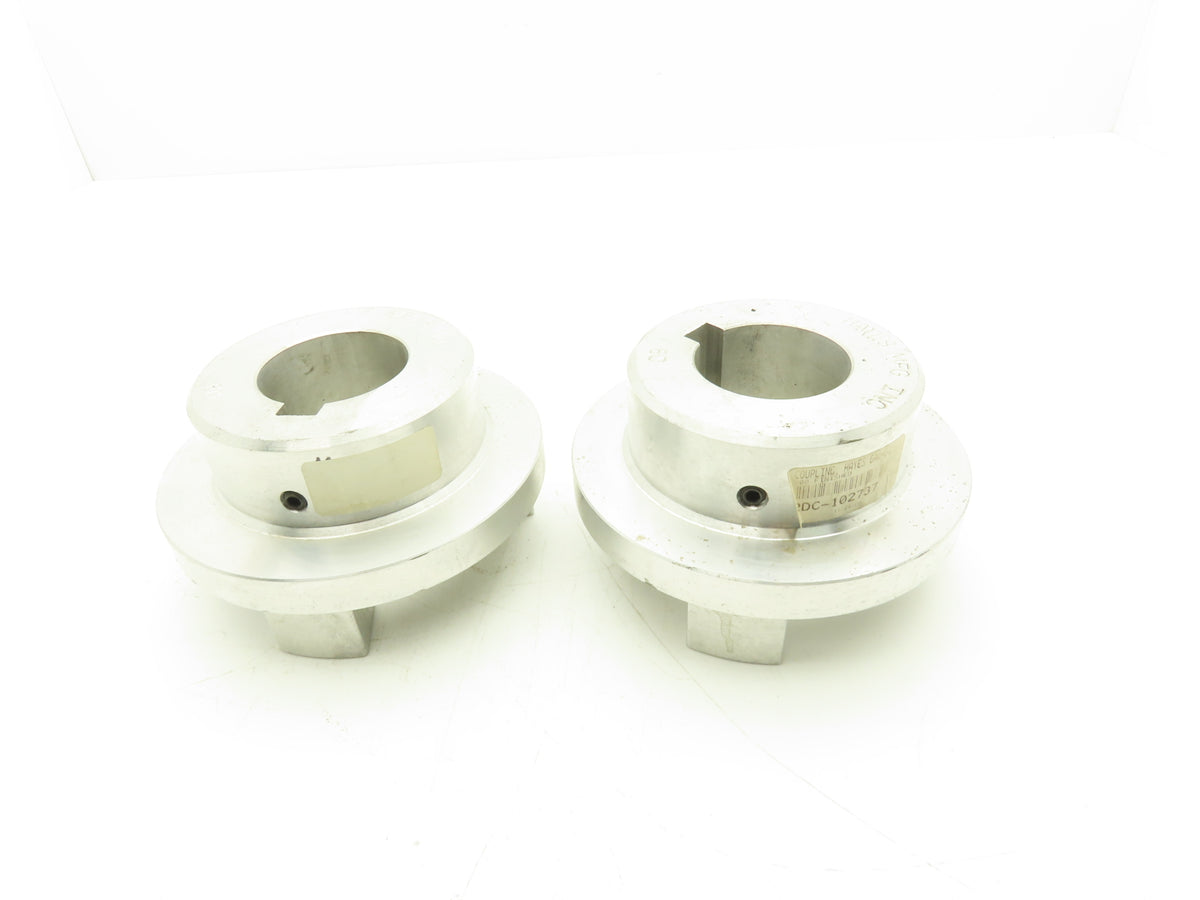 Hayes Mfg. 6A0-33-00 Jaw Coupling Finished Bore 60mm Keyed 5/8" Lot of 2