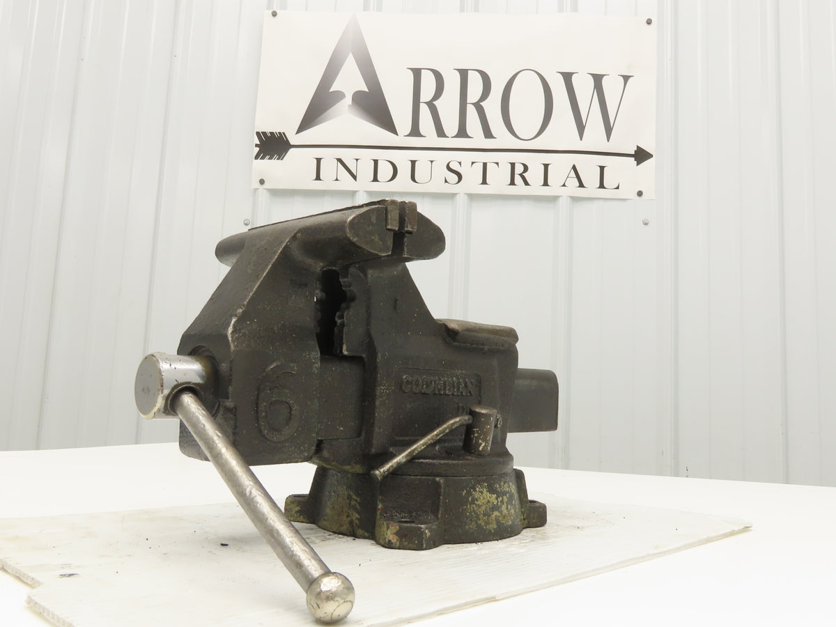 Columbian D6 Combination Pipe Bench Vise 6-1/2" Jaw Swivel Machinist