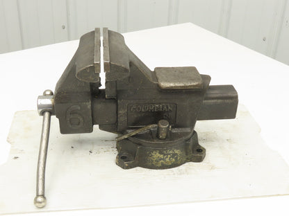 Columbian D6 Combination Pipe Bench Vise 6-1/2" Jaw Swivel Machinist
